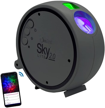 BlissLights Sky Lite 2.0 - RGB LED Laser Star Projector, Galaxy Lighting, Nebula Lamp (Green Stars, Smart App