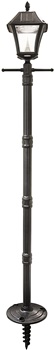 Gama Sonic GS-105S-G Baytown Ez Anchor Lamp, Post, Bright White LED, Black